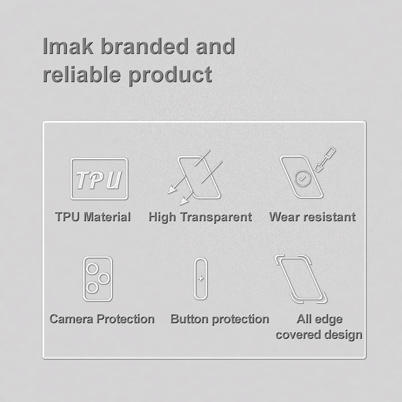 IMAK UX-5 Series Phone Case for OnePlus 11 5G Drop-proof Transparent TPU Mobile Phone Cover IMAK UX-5 Series Phone Case for OnePlus 11 5G Drop-proof Transparent TPU Mobile Phone Cover